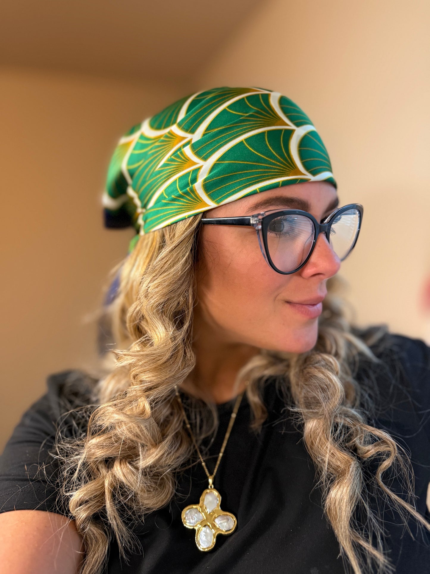 Esmerald Fan scarf/headwrap