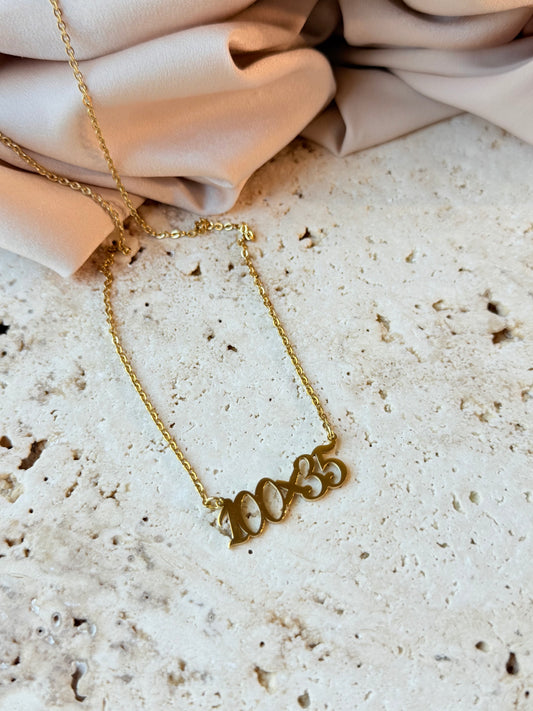 100x35 necklace