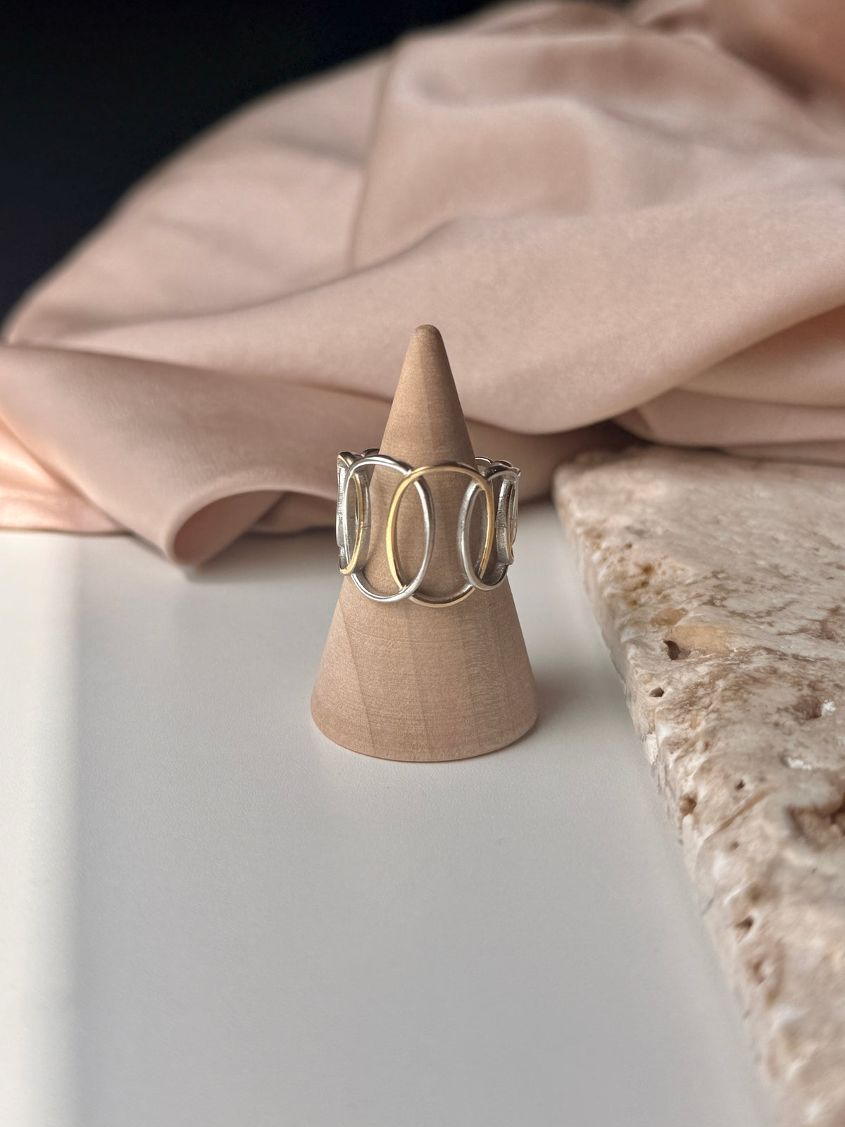 Interlace Ring | Two-tone stainless steel