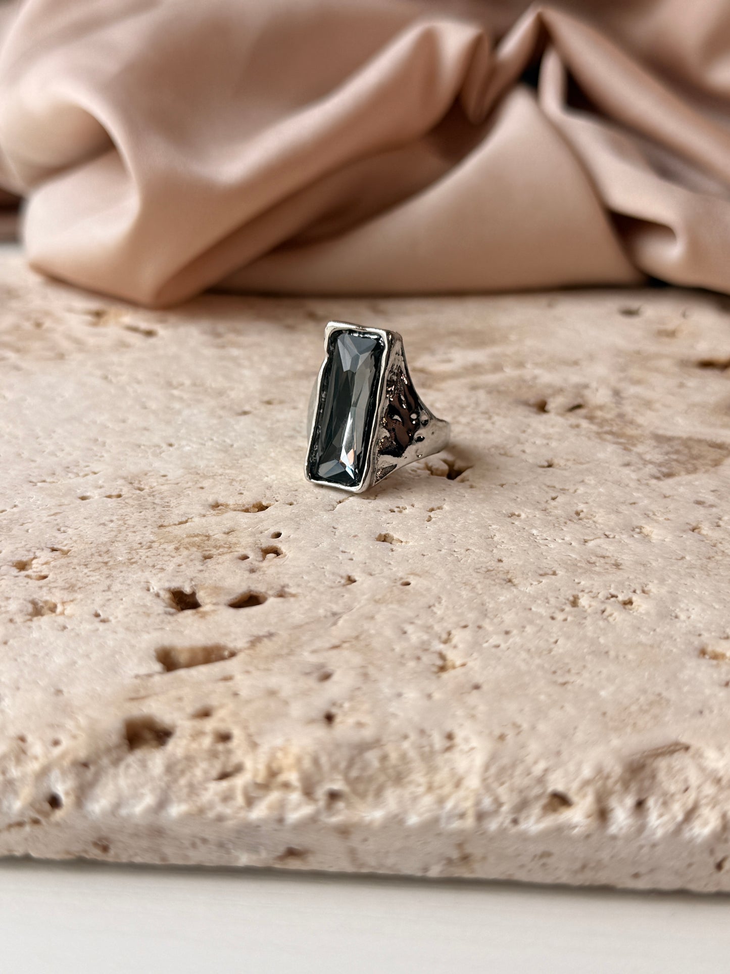 Midnight Square Ring