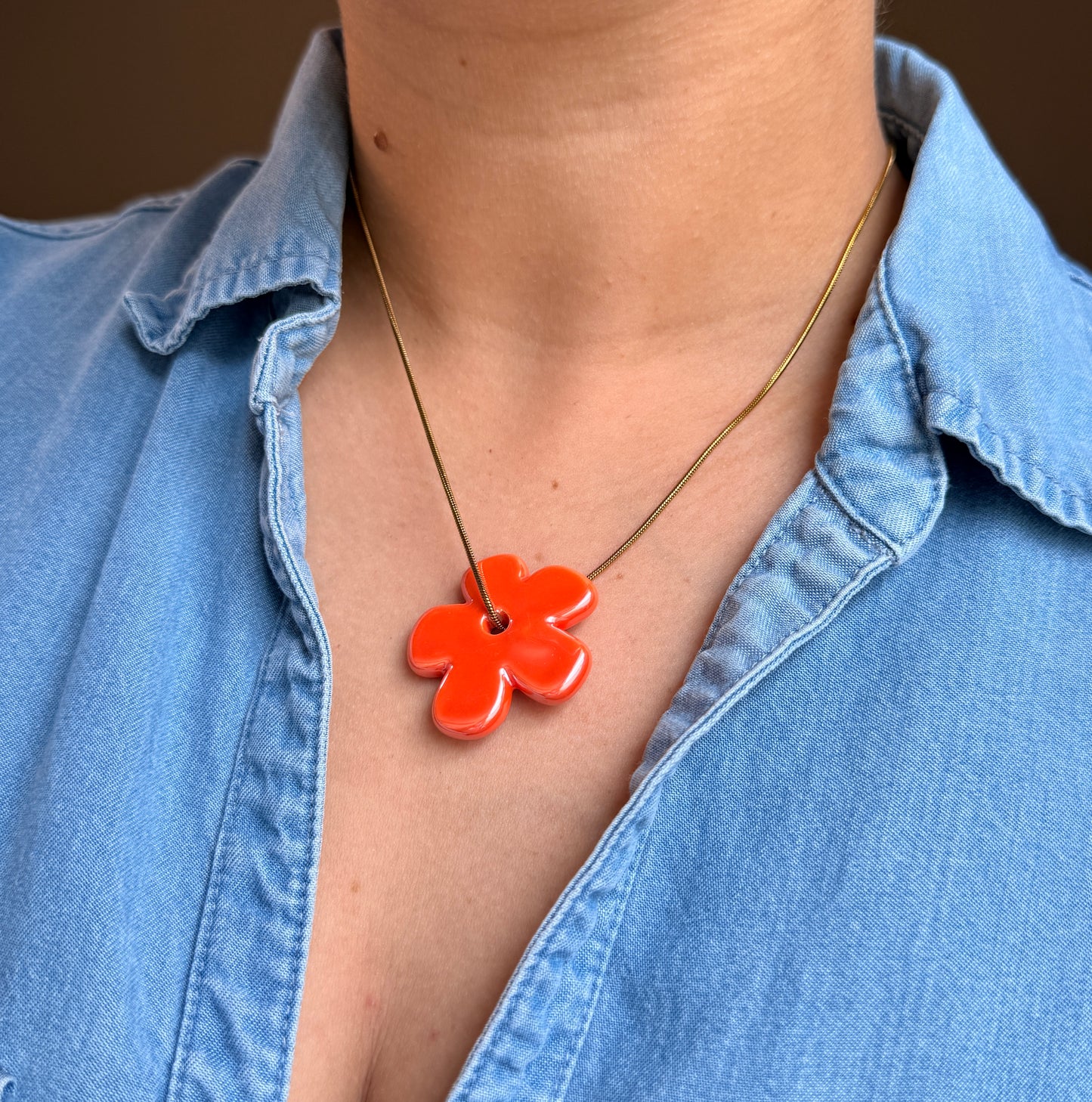 Petal pop necklace