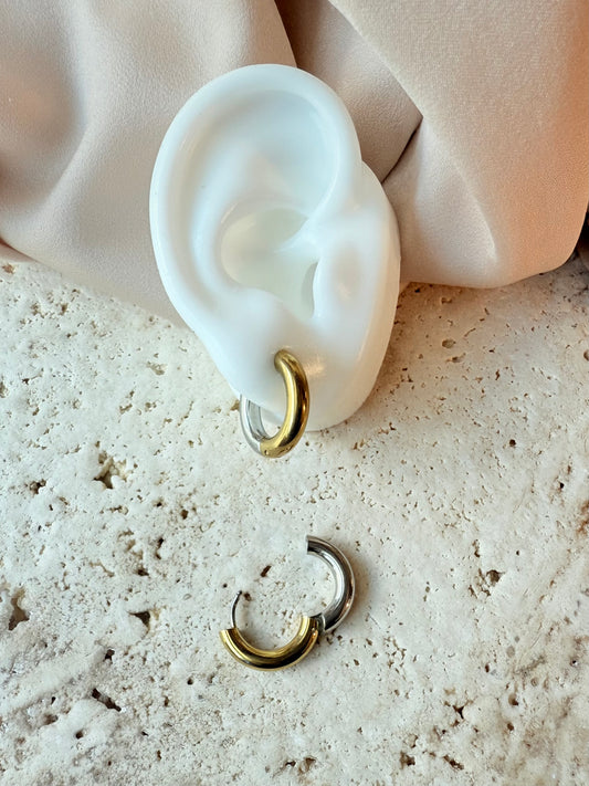 Lunasol round earrings