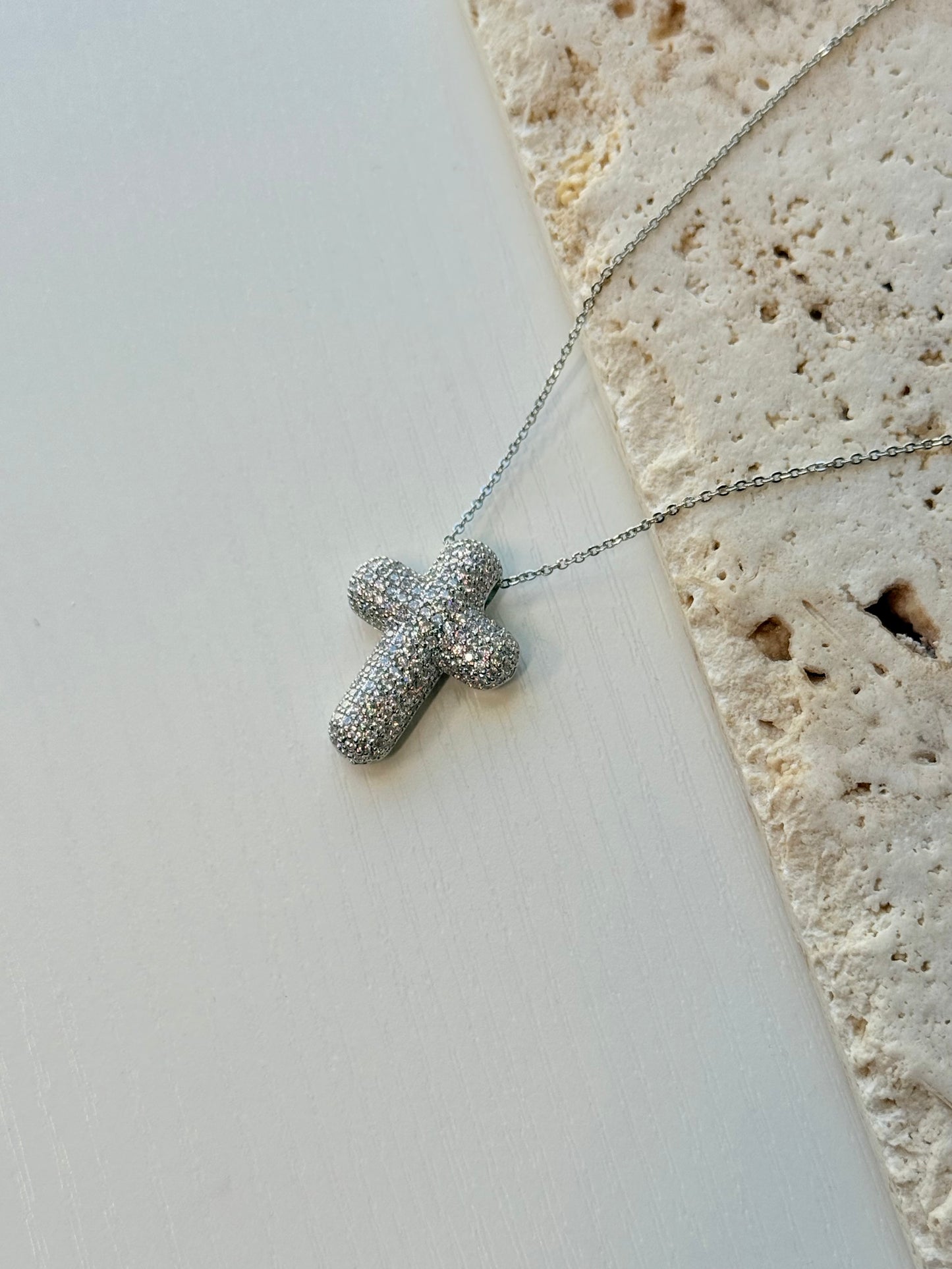 Halo Cross Necklace