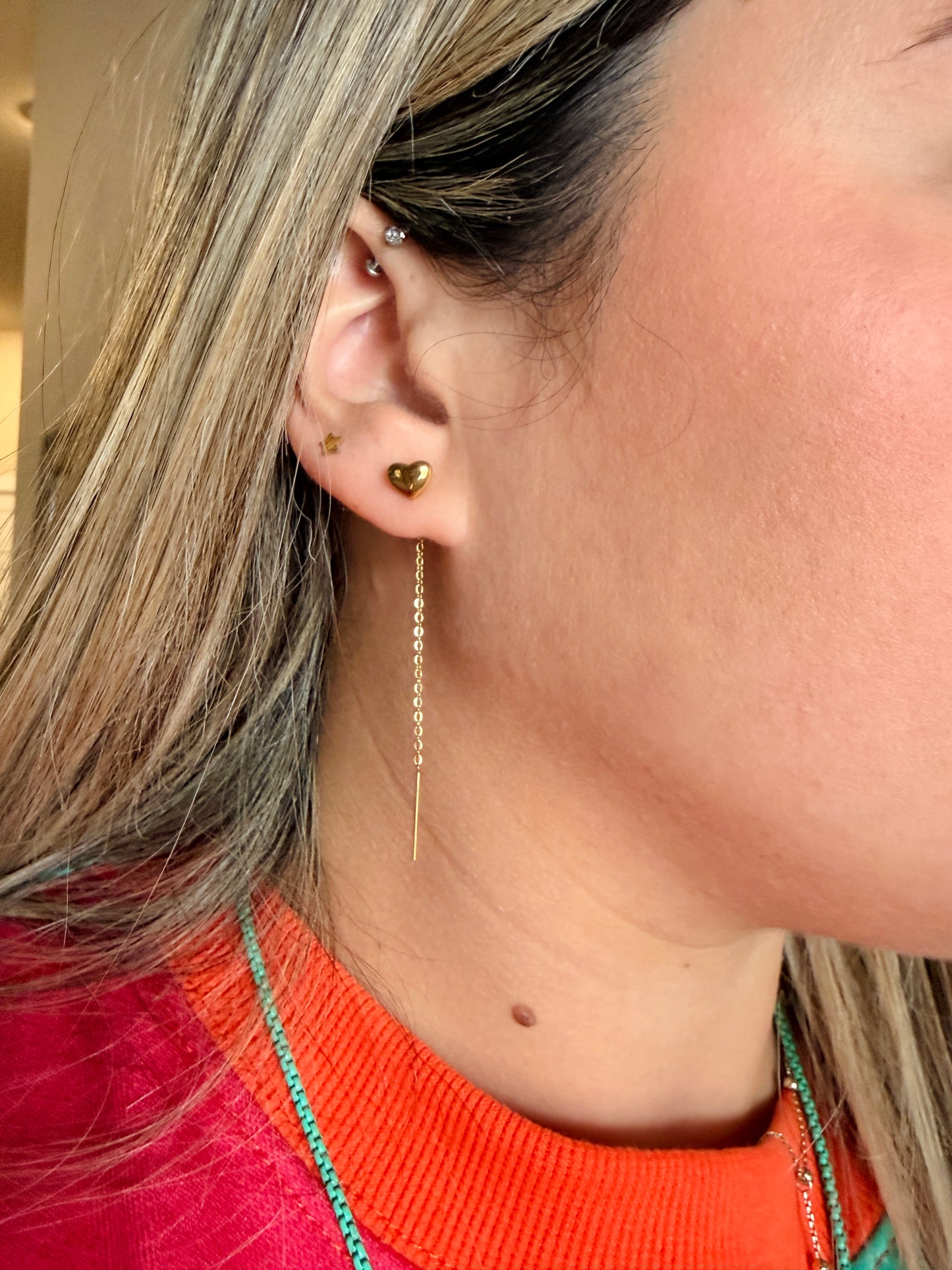 Tiny hearts earrings