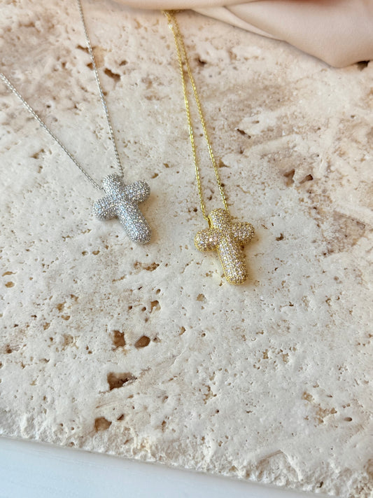 Halo Cross Necklace