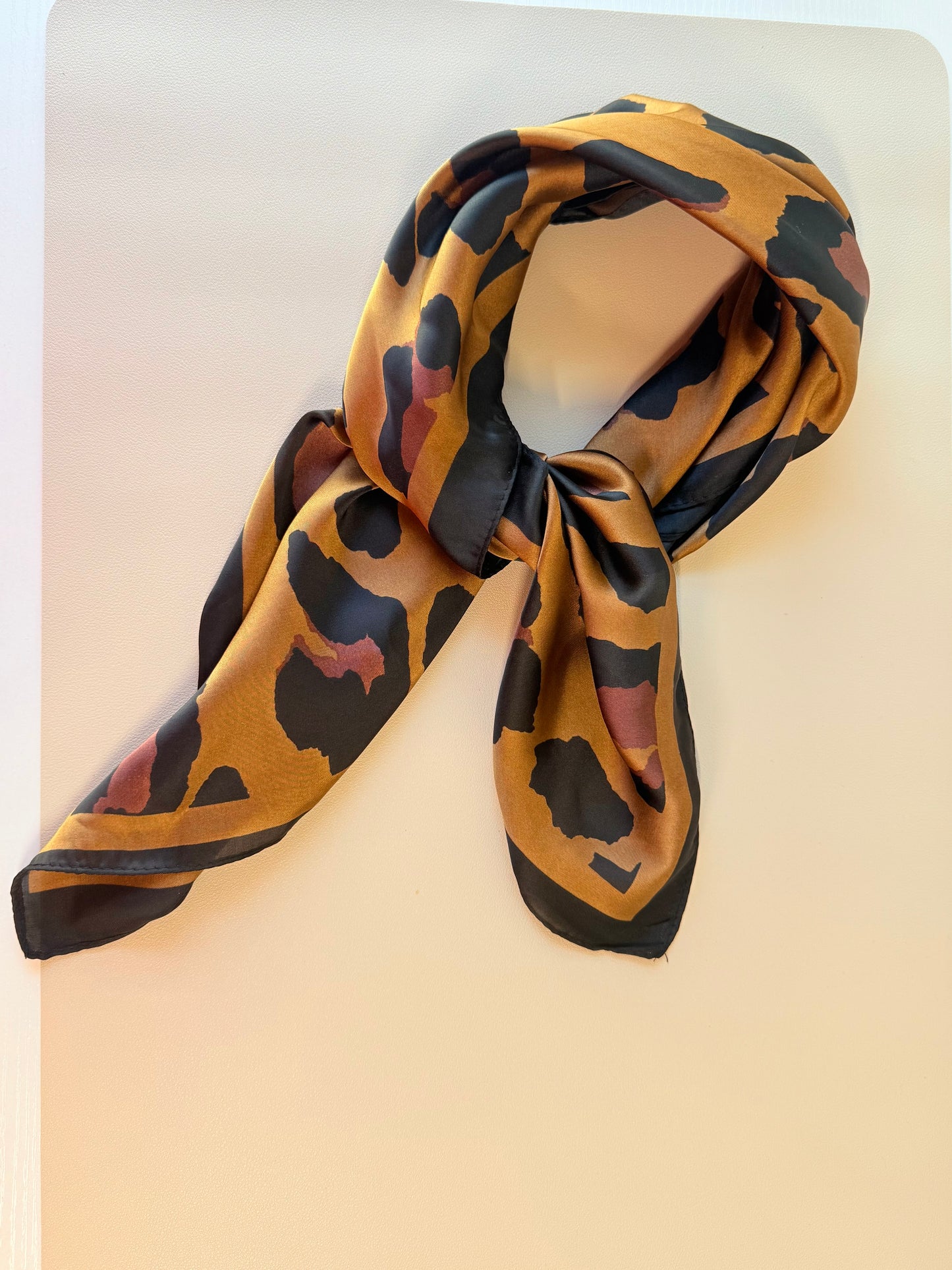 Leopard print scarf/headwrap