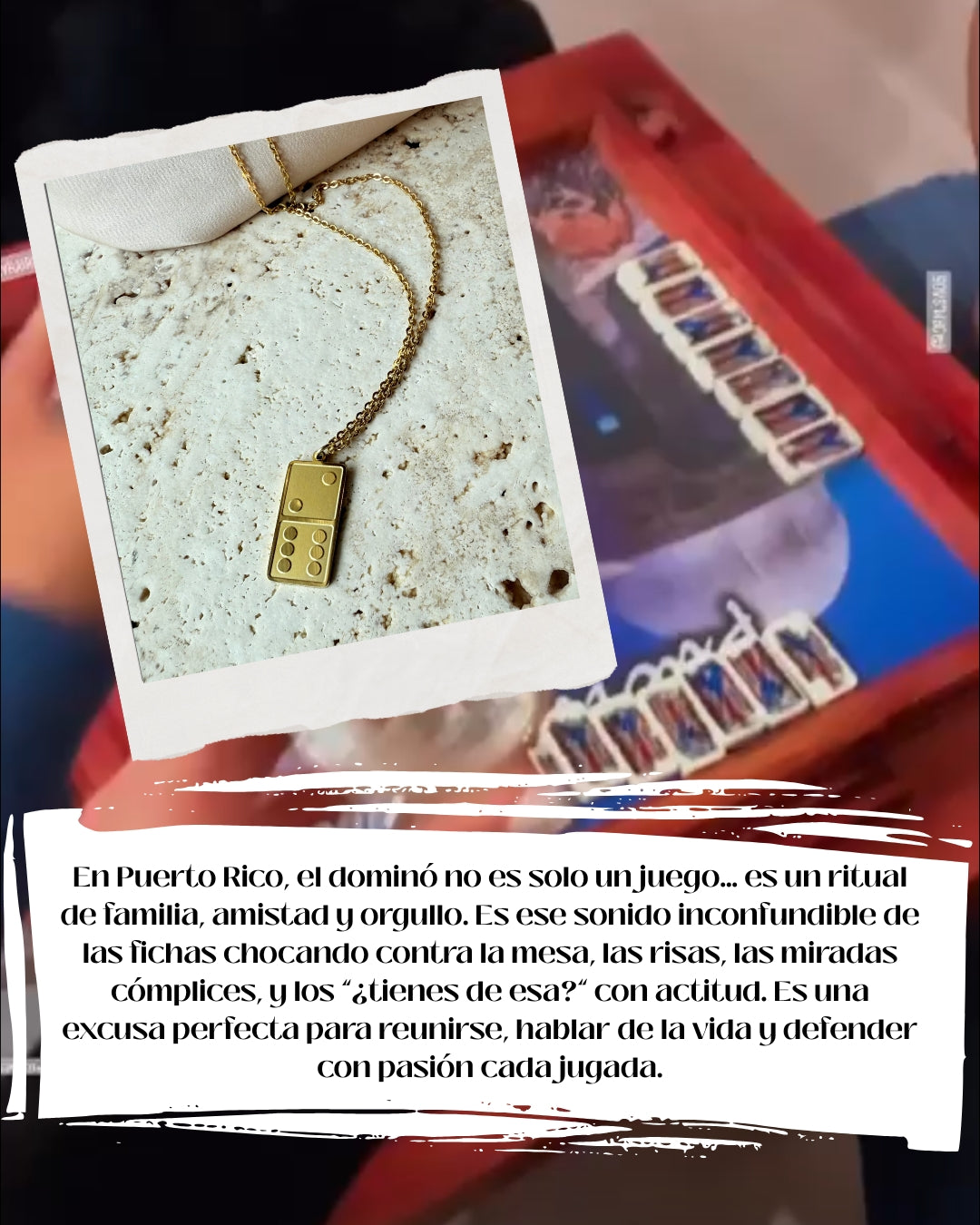 Domino necklace