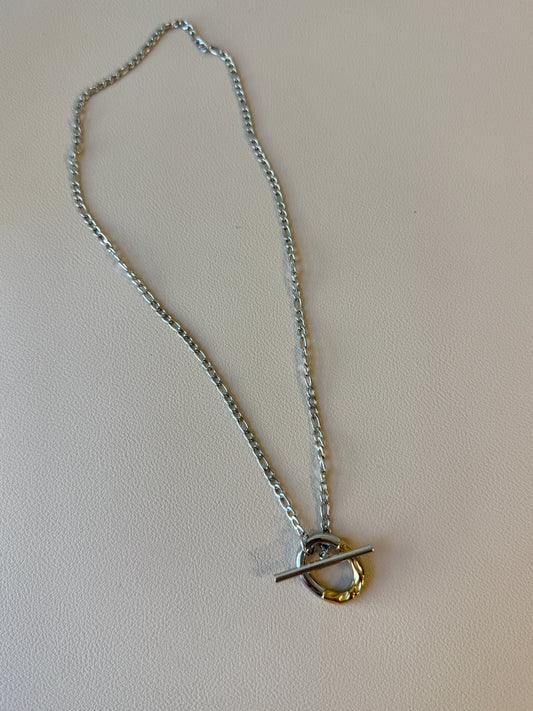 Gold/Silver circle necklace