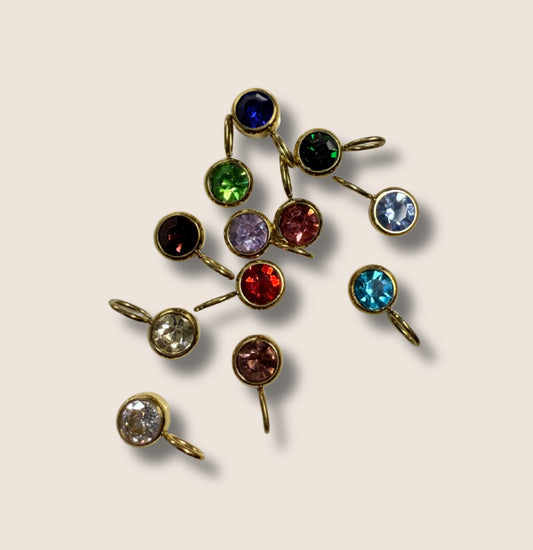 Birth stone charms