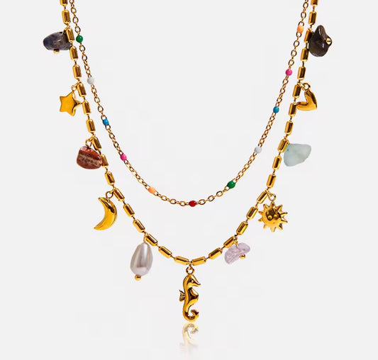 Summer color necklace
