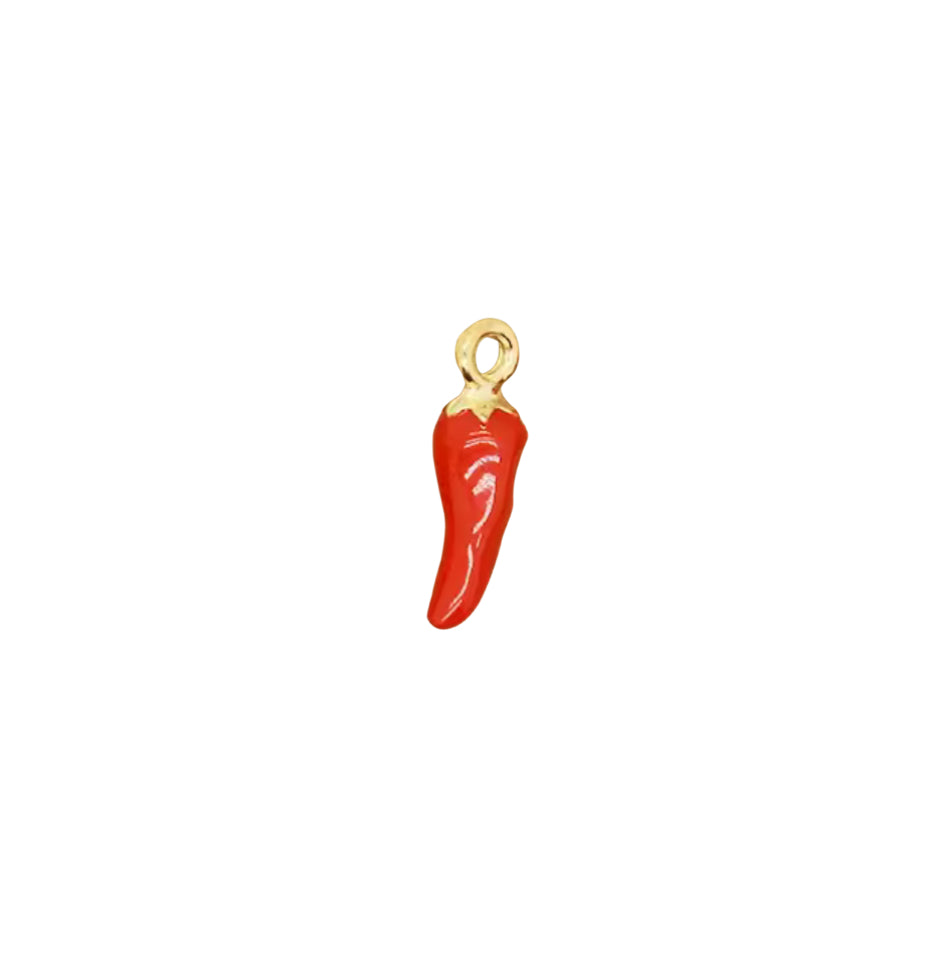 Tiny Red Pepper charm