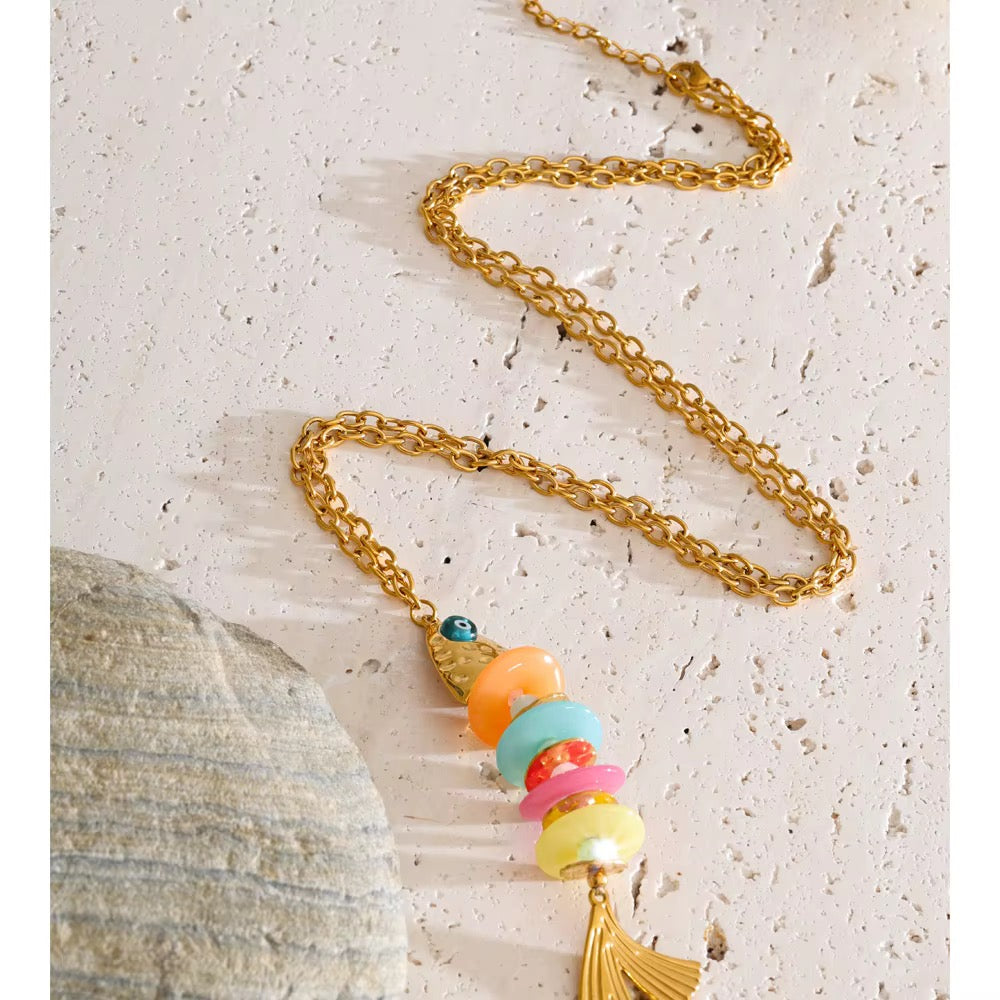 Colorful Fish Pendant Necklace